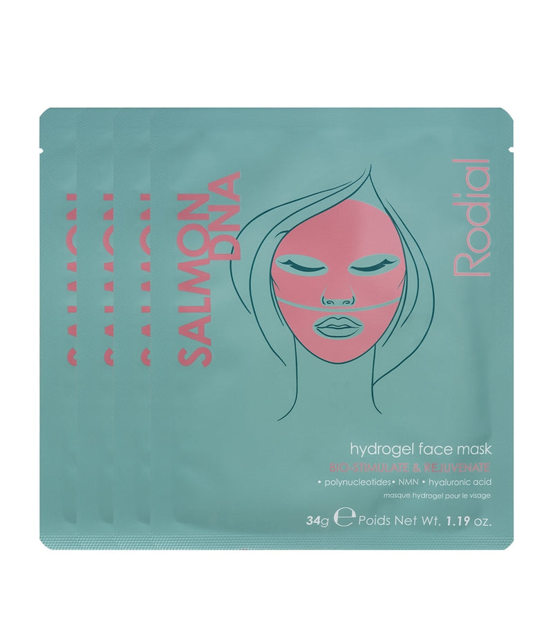 Rodial Salmon DNA Hydrogel Face Mask 4-pack, UK version