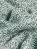 Furn Herringbone Throw teal blue, UK version