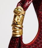 Schiaparelli Soufflé shoulder bag woven leather (British brand)