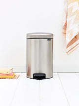 Next Brabantia Matt Steel Fingerprint Proof NewIcon 12L Pedal Bin- Buy online at McGrocer