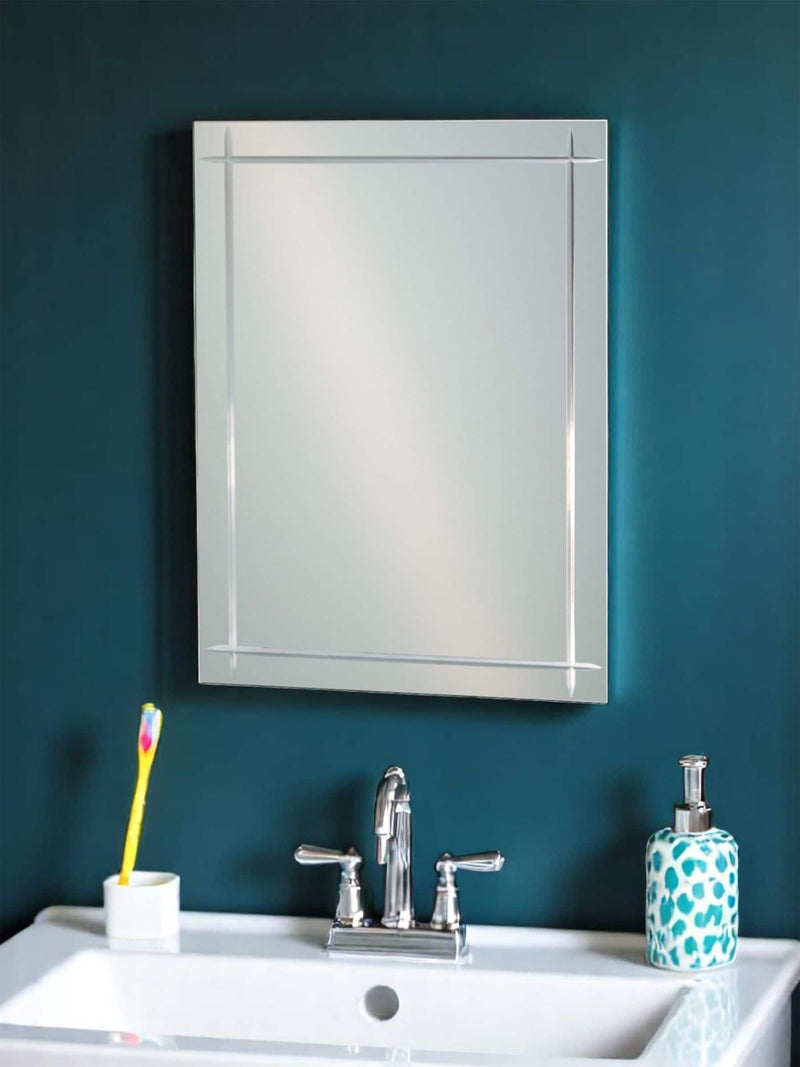 Showerdrape Marylebone Diamond Cut bathroom mirror 60cm x 45cm (British brand)