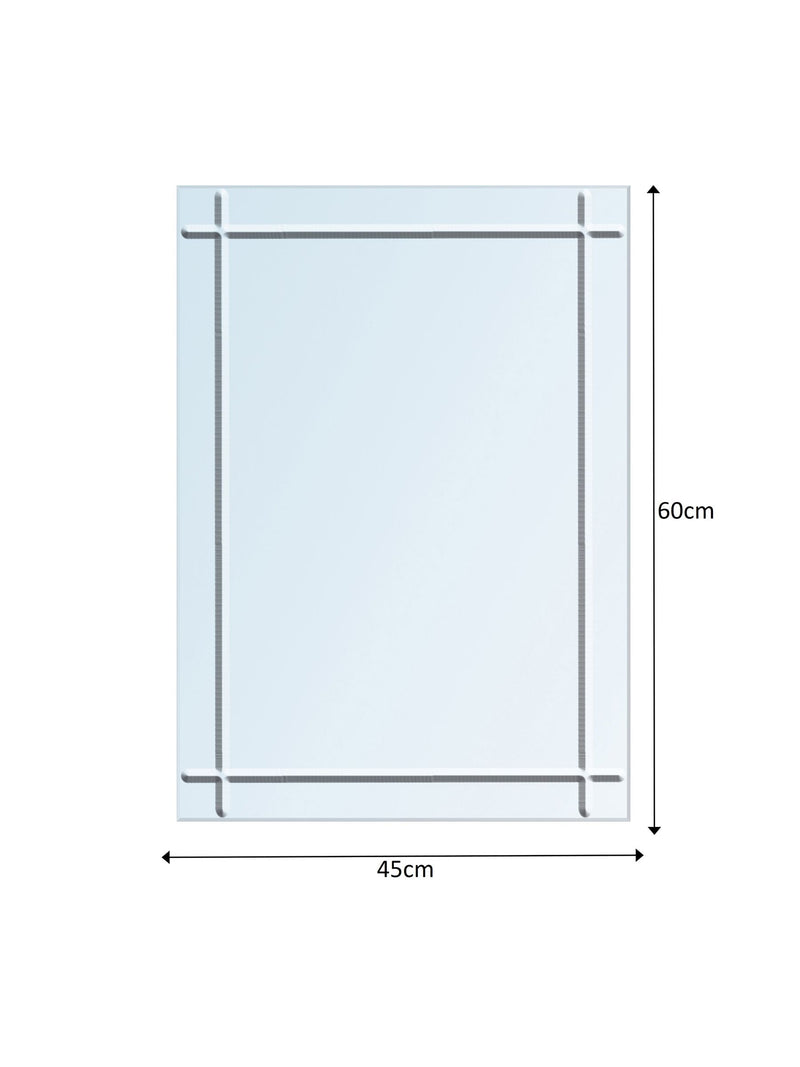 Showerdrape Marylebone Diamond Cut bathroom mirror 60cm x 45cm (British brand)
