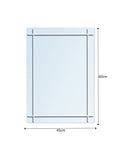 Showerdrape Marylebone Diamond Cut bathroom mirror 60cm x 45cm (British brand)