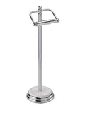 Showerdrape White Opera freestanding toilet roll holder (British brand)