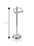 Showerdrape White Opera freestanding toilet roll holder (British brand)