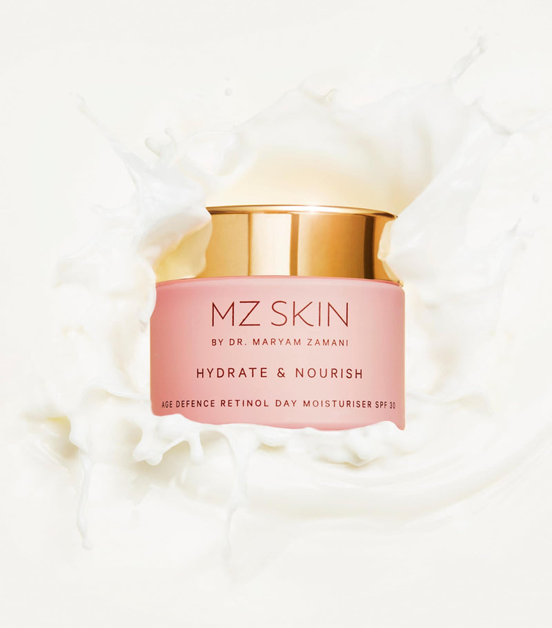 MZ Skin retinol day moisturiser with SPF 30 and kahai nut oil 50ml, imported from the UK
