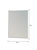 Showerdrape Fairmont large rectangular bathroom mirror 70cm x 50cm (British brand)