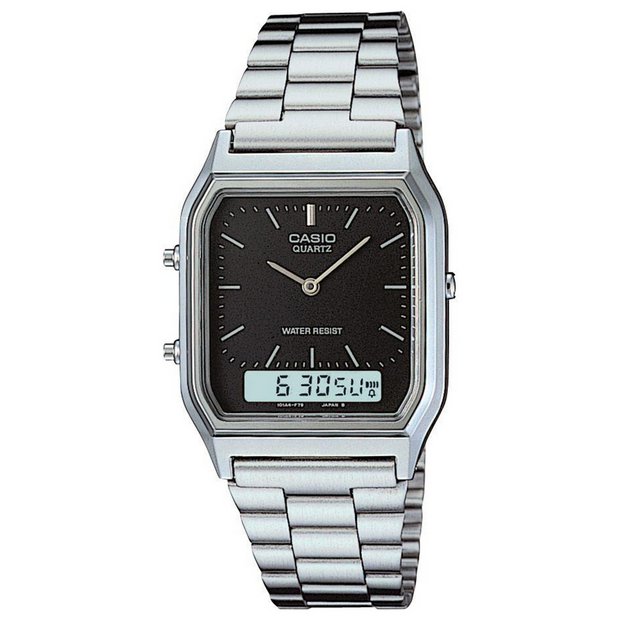 Casio silver stainless steel watch, imported from the UK