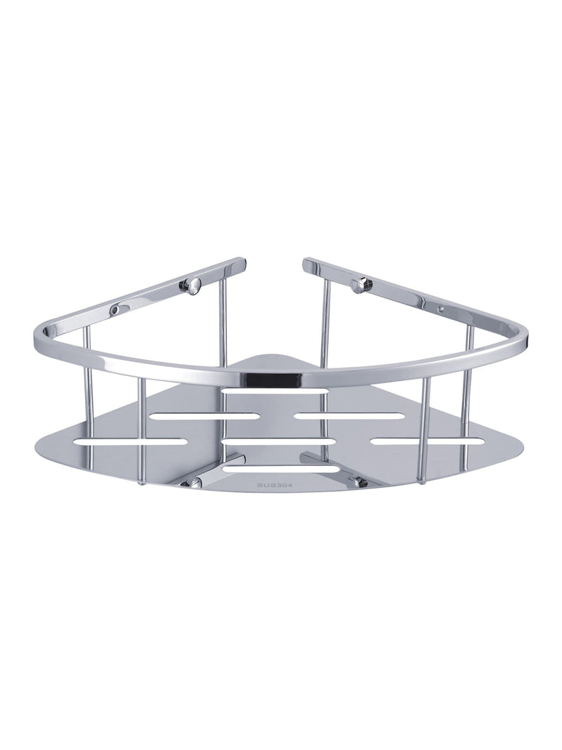 Showerdrape Contempo corner shower basket 29cm, imported from the UK