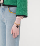 Valentino Garavani Coeur Royal bracelet with enamel heart charm (British brand)