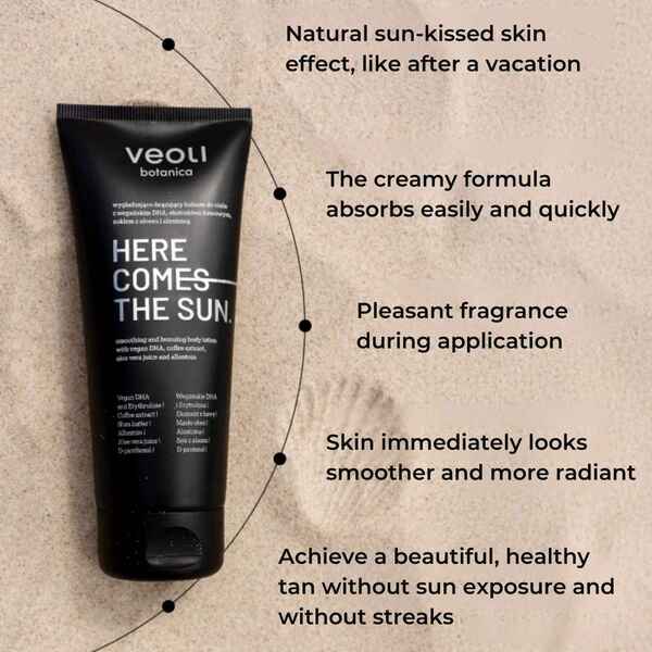 Veoli Botanica bronzing body lotion gradual self-tanner 200ml, UK version