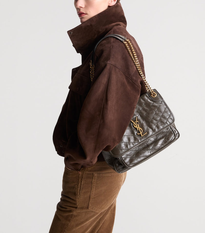 Saint Laurent Niki shoulder bag calfskin leather (British brand)