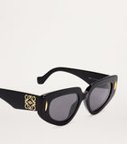 LOEWE butterfly screen sunglasses oversized acetate frames gold-tone monogram - British product