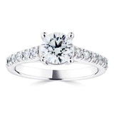 Costco UK Diamond Ring, 1.25ctw Round Brilliant Cut, 18ct White Gold, Size N- Buy online at McGrocer