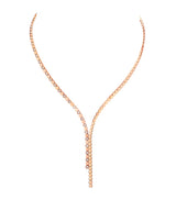 Harrods Chaumet Bee de Chaumet Asymmetric Rose Gold and Diamond Necklace- Buy online at McGrocer