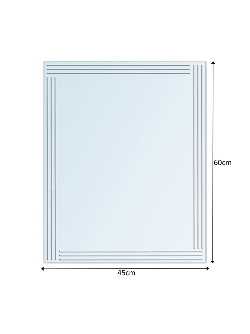 Showerdrape Kensington rectangular bathroom mirror 60x45cm, UK version