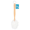 Superdrug long handled body puff FSC wood handle (British brand)