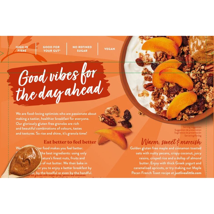 Just Granola Maple and Toasted Pecan granola 1.2kg, UK version