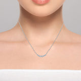 Costco diamond necklace 0.57ct round brilliant cut white gold, imported from the UK