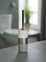 Next Showerdrape Silver Luxe Resin Toilet Brush Holder 37cm Height- Buy online at McGrocer