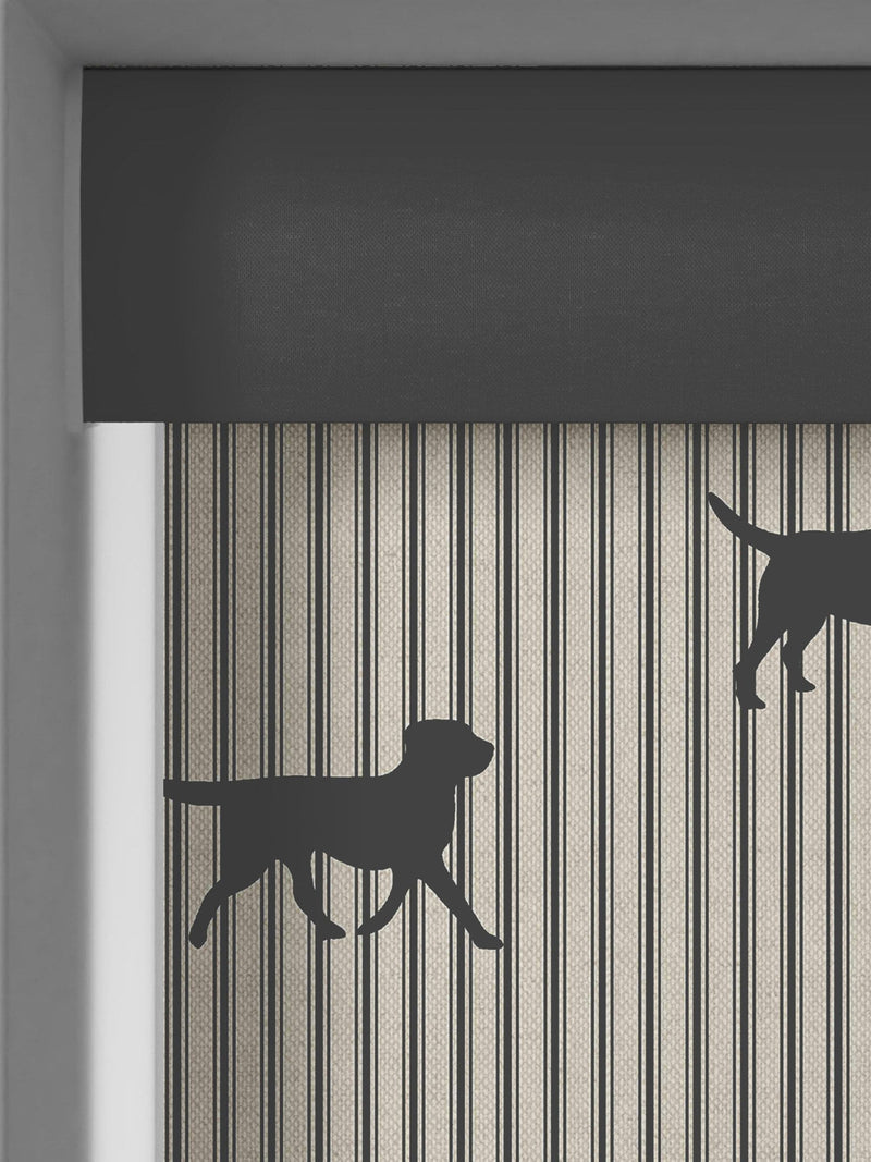 Emily Bond Coal Marley roller blinds - British product