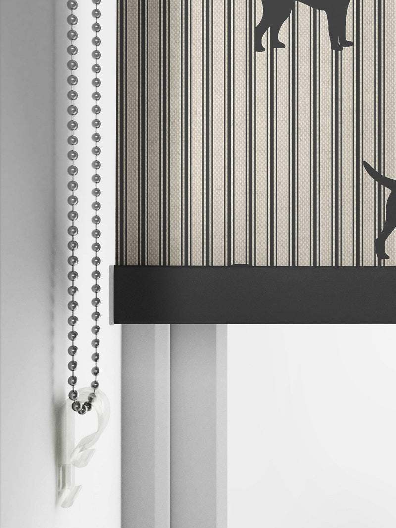 Emily Bond Coal Marley roller blinds - British product