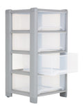 Wham grey 4-drawer storage tower, imported from the UK