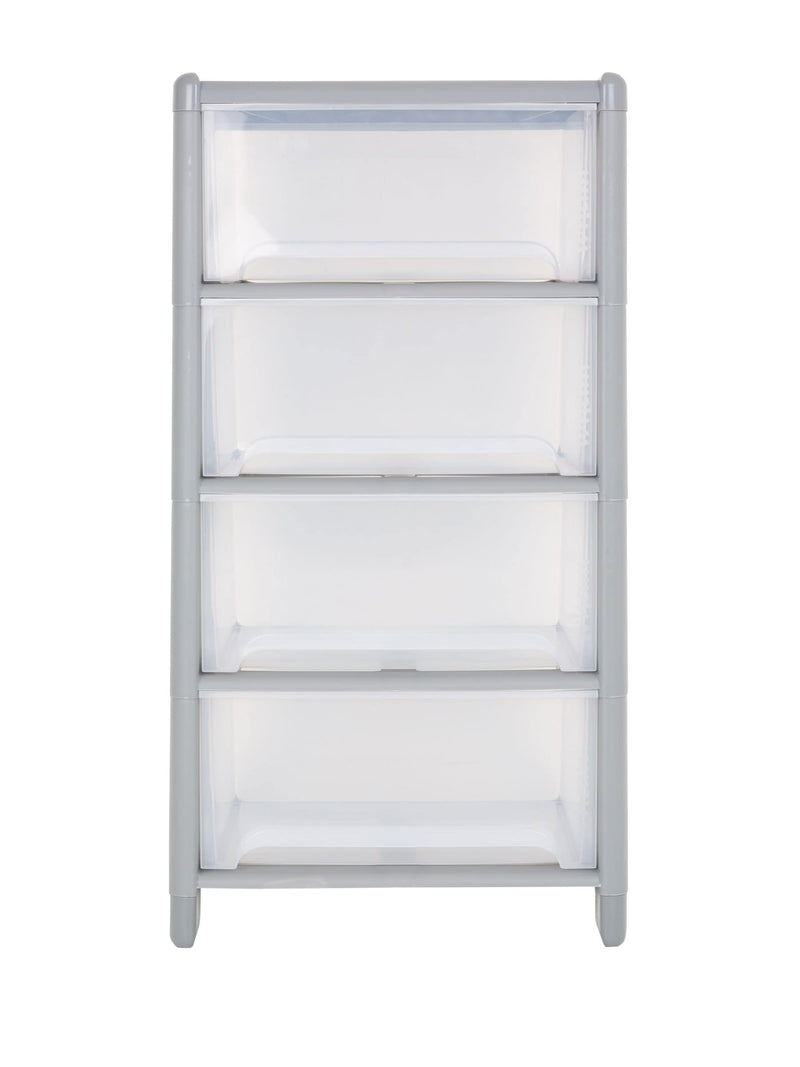 Wham grey 4-drawer storage tower, imported from the UK