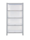 Wham grey 4-drawer storage tower, imported from the UK