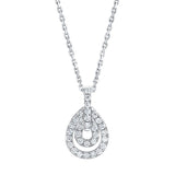 Costco 0.50ct diamond pendant round brilliant 14ct white gold, UK version