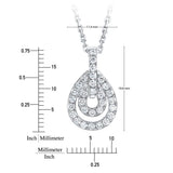 Costco 0.50ct diamond pendant round brilliant 14ct white gold, UK version
