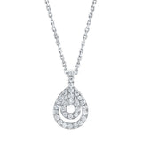 Costco UK 0.50ctw Round Brilliant Cut Diamond Pendant 14ct White Gold- Buy online at McGrocer