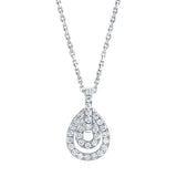 Costco UK 0.50ctw Round Brilliant Cut Diamond Pendant 14ct White Gold- Buy online at McGrocer