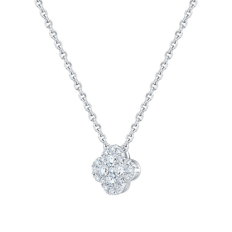Costco 0.50ctw round brilliant diamond pendant 18ct white gold (British brand)