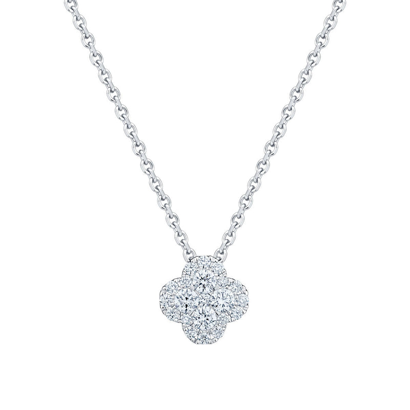 Costco 0.50ctw round brilliant diamond pendant 18ct white gold (British brand)