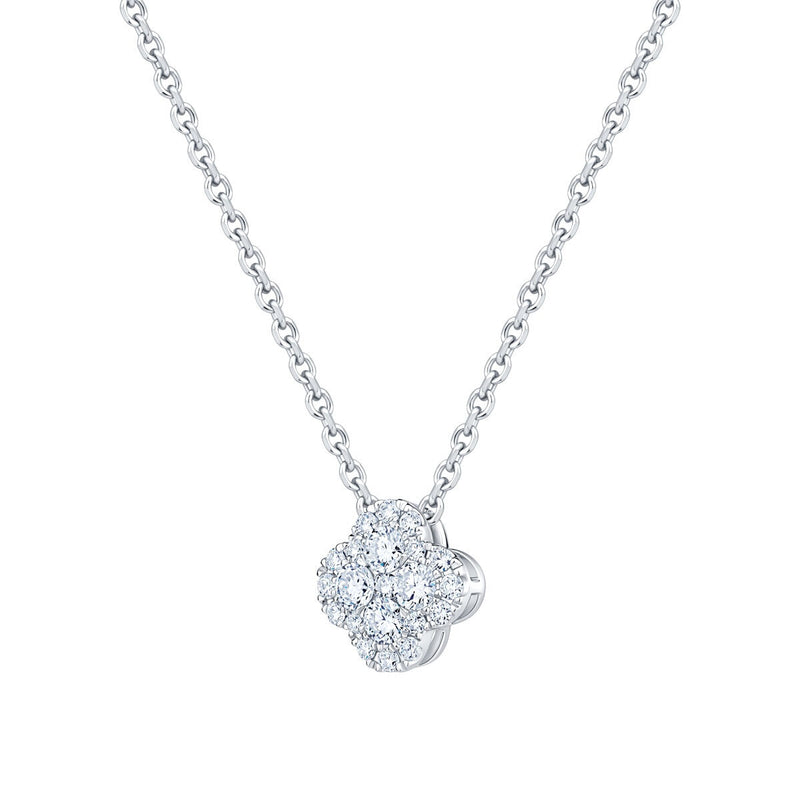 Costco 0.50ctw round brilliant diamond pendant 18ct white gold (British brand)