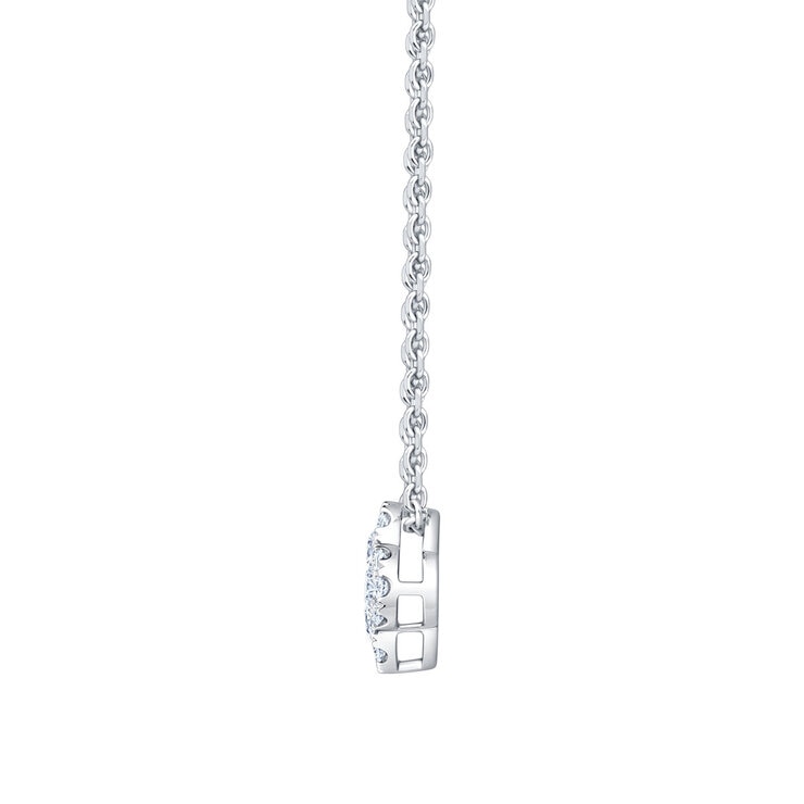 Costco 0.50ctw round brilliant diamond pendant 18ct white gold (British brand)