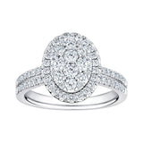 Costco 1.00ct diamond cluster ring 14ct white gold (British brand)