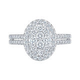 Costco 1.00ct diamond cluster ring 14ct white gold (British brand)