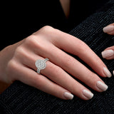 Costco 1.00ct diamond cluster ring 14ct white gold (British brand)
