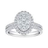 Costco 1.00ct diamond cluster ring 14ct white gold (British brand)