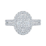 Costco 1.00ct diamond cluster ring 14ct white gold (British brand)