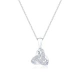 Costco diamond knot pendant 0.20ctw 18ct white gold - British product