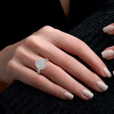 Costco 1.00ct diamond cluster ring 14ct white gold (British brand)