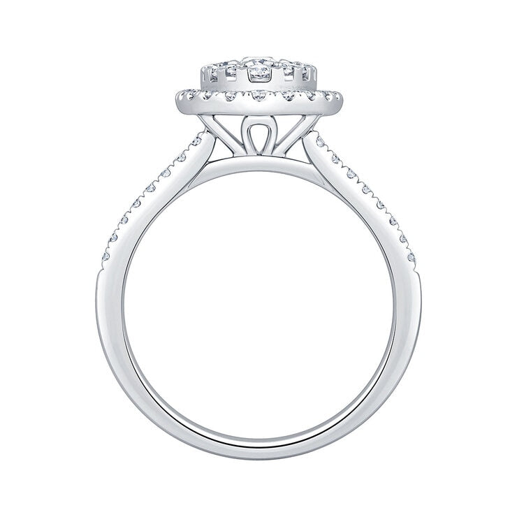 Costco 1.00ct diamond cluster ring 14ct white gold (British brand)