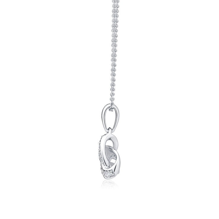 Costco diamond knot pendant 0.20ctw 18ct white gold - British product