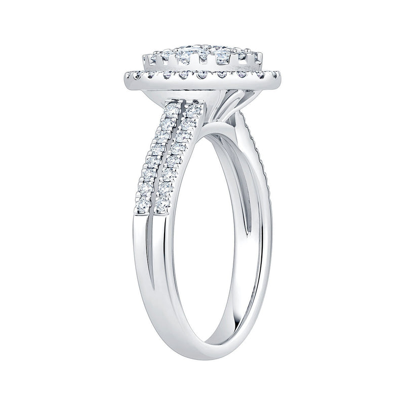 Costco 1.00ct diamond cluster ring 14ct white gold (British brand)