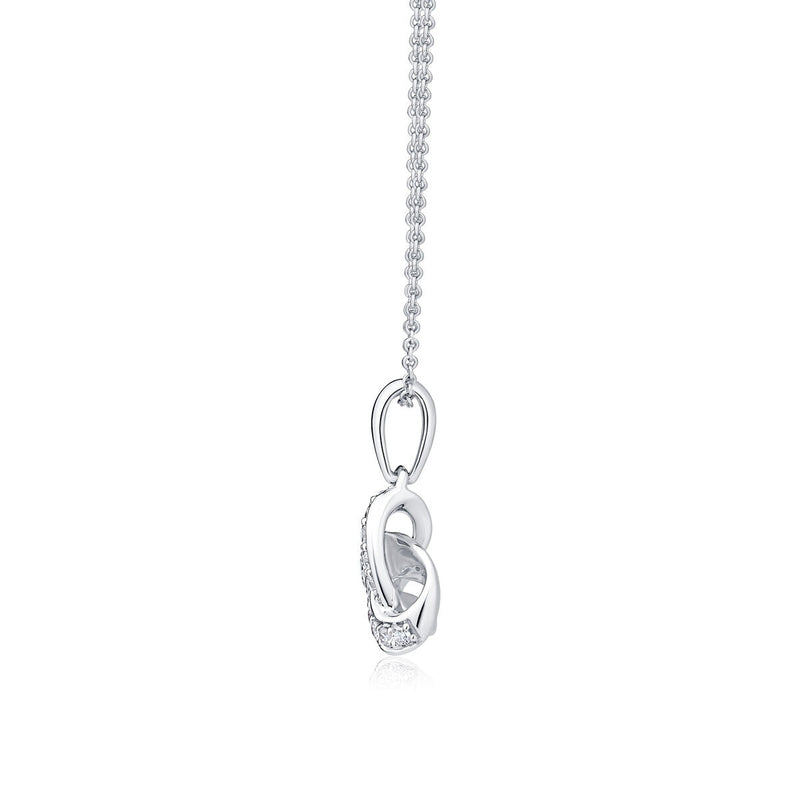 Costco diamond knot pendant 0.20ctw 18ct white gold - British product