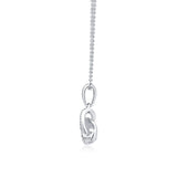 Costco diamond knot pendant 0.20ctw 18ct white gold - British product