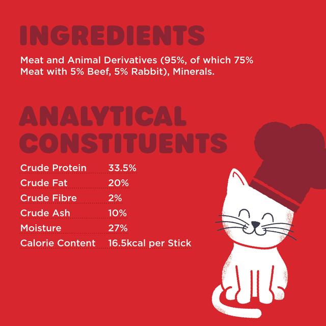 Webbox Cats Delight Tasty Sticks with Beef & Rabbit 30g GOODS M&S